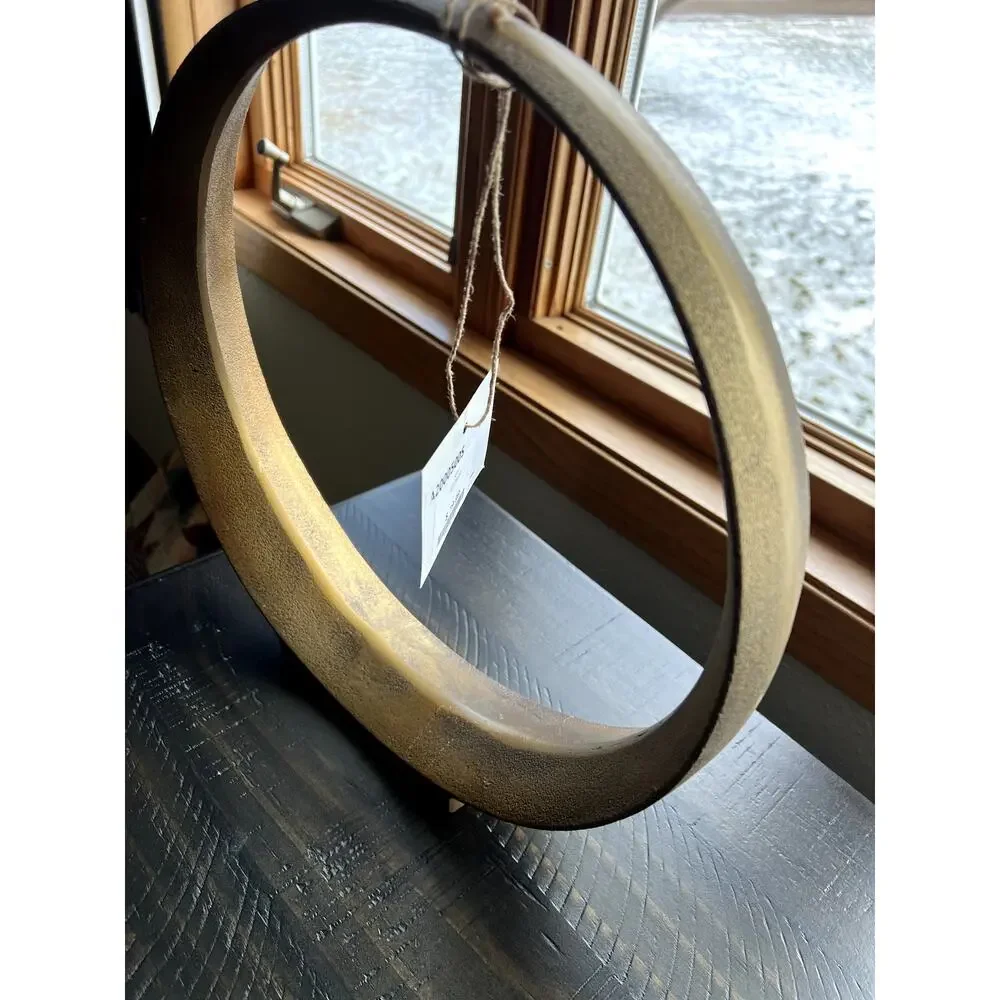 Ryandale Antique Brass-tone Modern Contemporary Design Sculpture 13